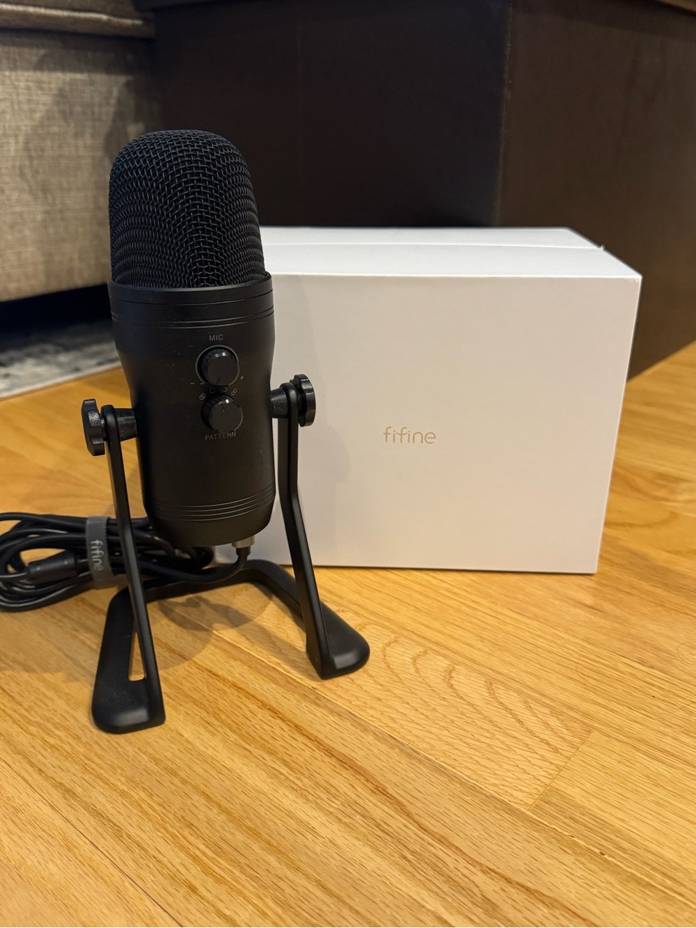 FIFINE K690 USB Desktop Microphone Black